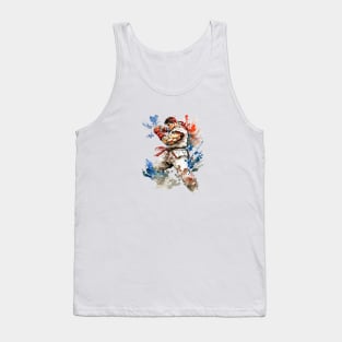 Ryu from Street Fighter - Watercolor Design Tank Top